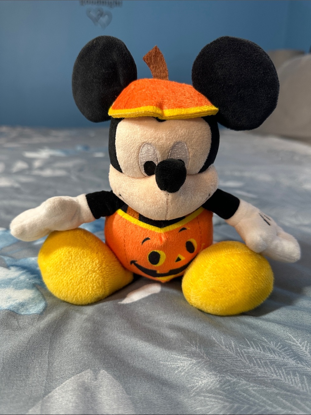 EUC Disney Mickey Mouse Pumpkin Plush - Orange, Yellow & Black 🎃